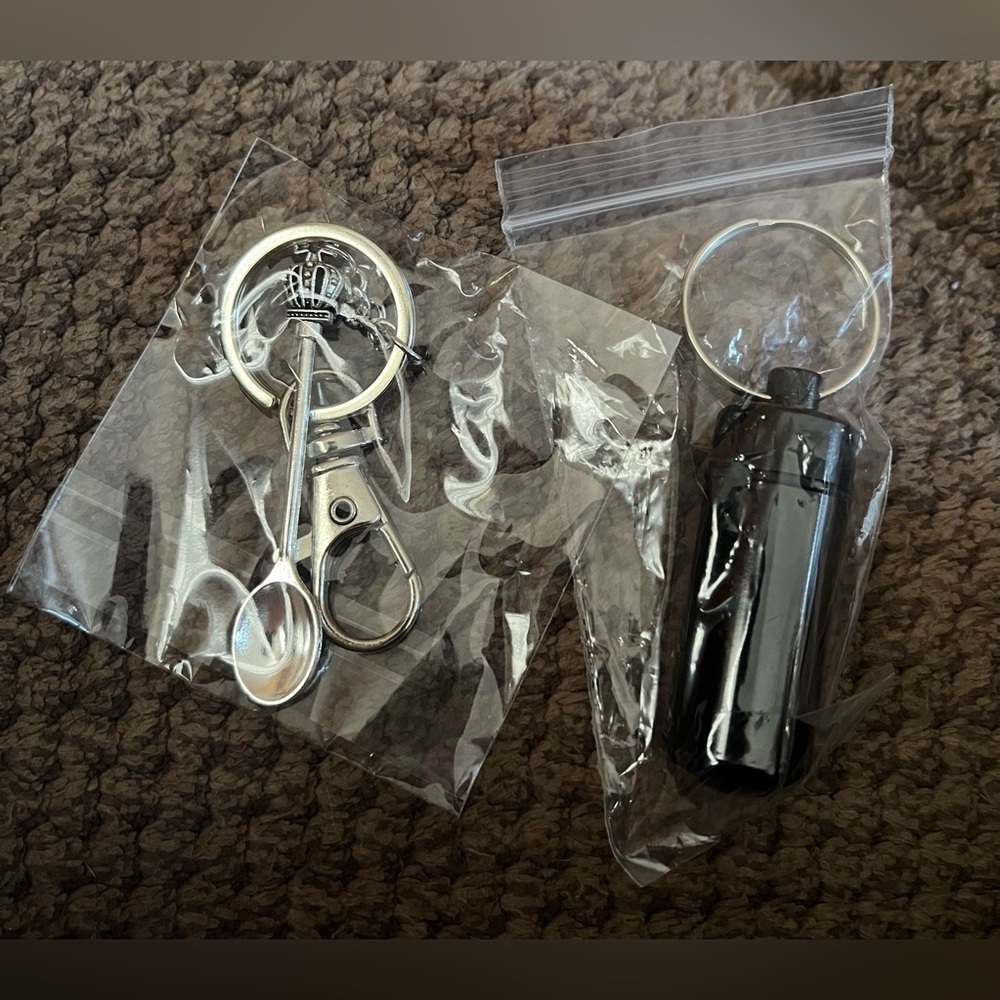 Small Canister along w/tiny Spoon.